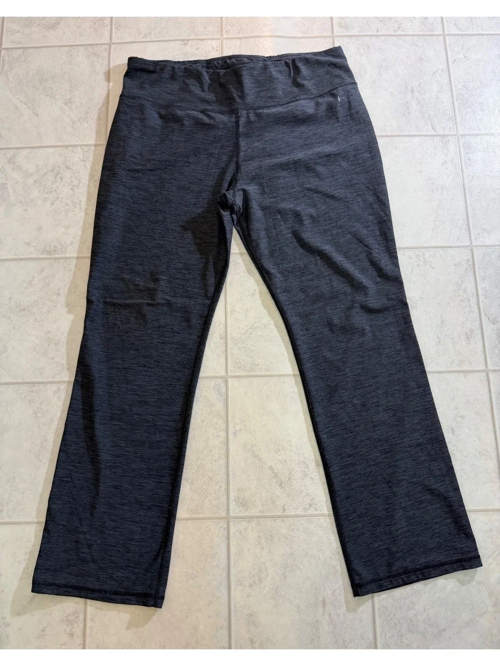 Danskin Now Slim Fit Black Melange Leggings XL (16-18)